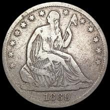 1869-S Seated Liberty Half Dollar NICELY CIRCULATED
