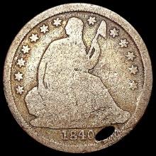 1840-O Seated Liberty Dime NICELY CIRCULATED