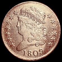 1809 Classic Head Half Cent CLOSELY UNCIRCULATED