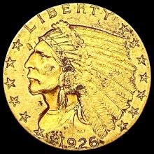 1926 $3 Gold Piece CLOSELY UNCIRCULATED