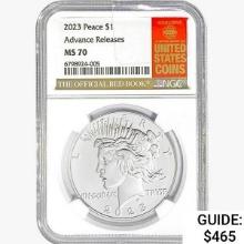 2023 Silver Peace Dollar NGC MS70