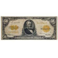 FR. 1200 1922 $50 FIFTY DOLLARS GRANT GOLD CERTIFICATE CURRENCY NOTE VERY FINE