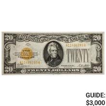 FR. 2402 1928 $20 TWENTY DOLLARS GOLD CERTIFICATE CURRENCY NOTE GEM UNCIRCULATED