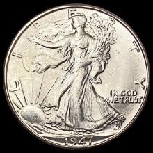 1947-D Walking Liberty Half Dollar GEM BU