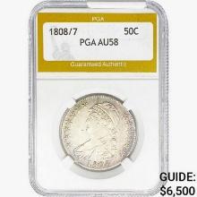 1808/7 Capped Bust Half Dollar PGA AU58