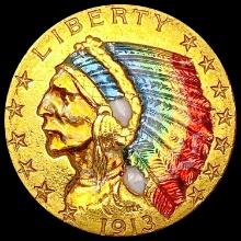 1913 $5 Gold Half Eagle HIGH GRADE