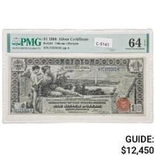 FR. 224 1896 $1 ONE DOLLAR EDUCATIONAL SILVER CERTIFICATE NOTE PMG CHOICE UNCIRCULATED-64EPQ