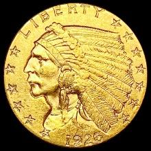 1926 $2.50 Gold Quarter Eagle CLOSELY UNCIRCULATED