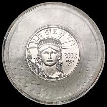 2002 1/10oz American Platinum Eagle GEM PROOF