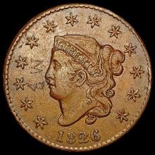 1826 Coronet Head Large Cent CLOSELY UNCIRCULATED