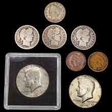 (8) Varied US Type Coins HIGH GRADE