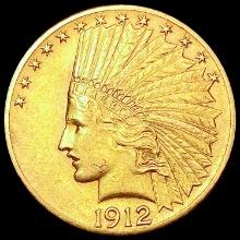 1912 $10 Gold Eagle CLOSELY UNCIRCULATED