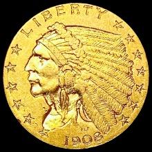 1908 $2.50 Gold Quarter Eagle HIGH GRADE
