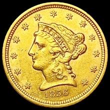 1856 $2.50 Gold Quarter Eagle UNCIRCULATED