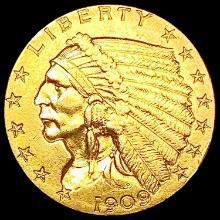 1909 $2.50 Gold Quarter Eagle HIGH GRADE