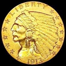 1913 $2.50 Gold Quarter Eagle HIGH GRADE