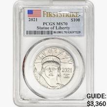 2021 1oz. Platinum $100 Eagle PCGS MS70