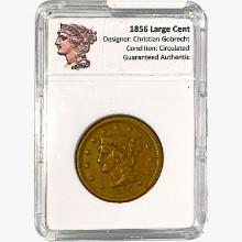 1856 Braided Hair Large Cent TheCoinVault