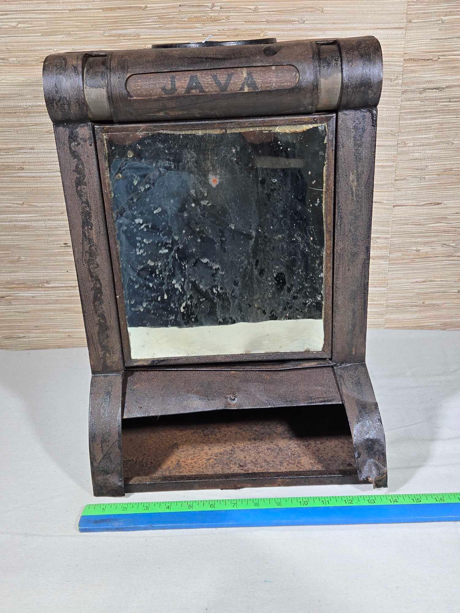 Antique Store Tea Counter Tin Storage Bin