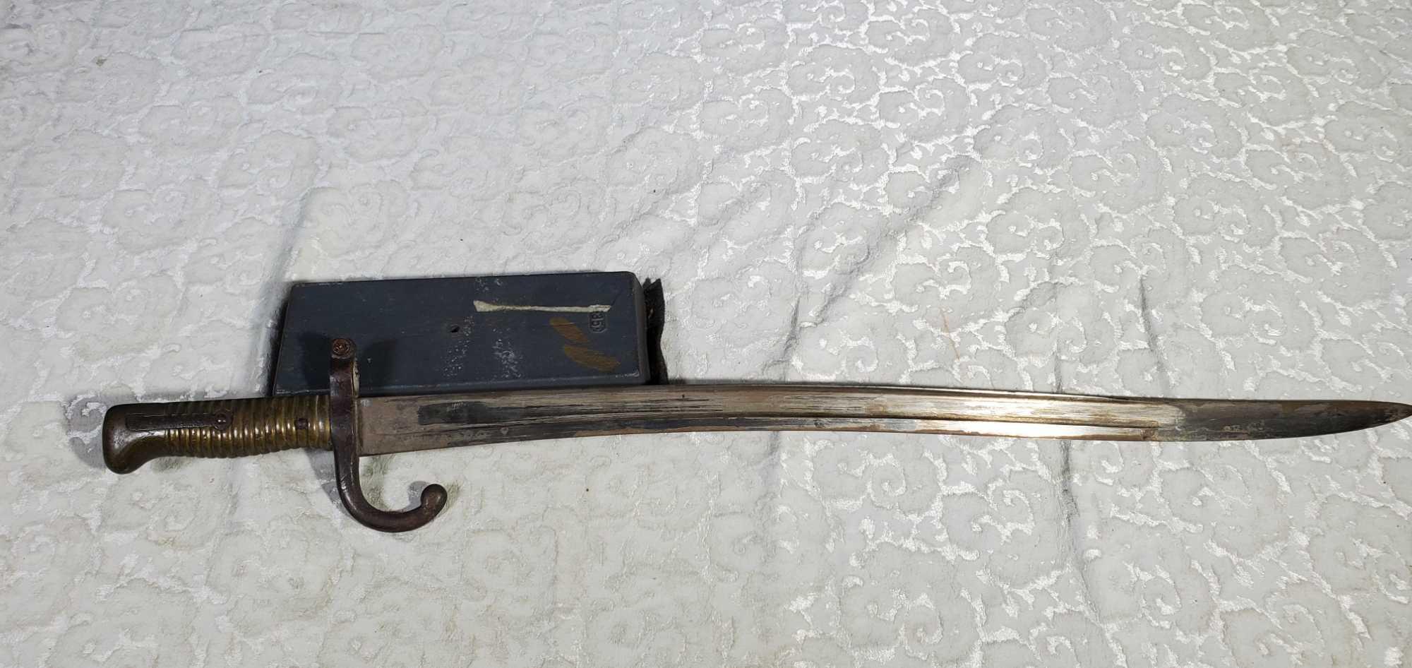 1868 French Bayonet Recurve Blade For Chassepot Rifle