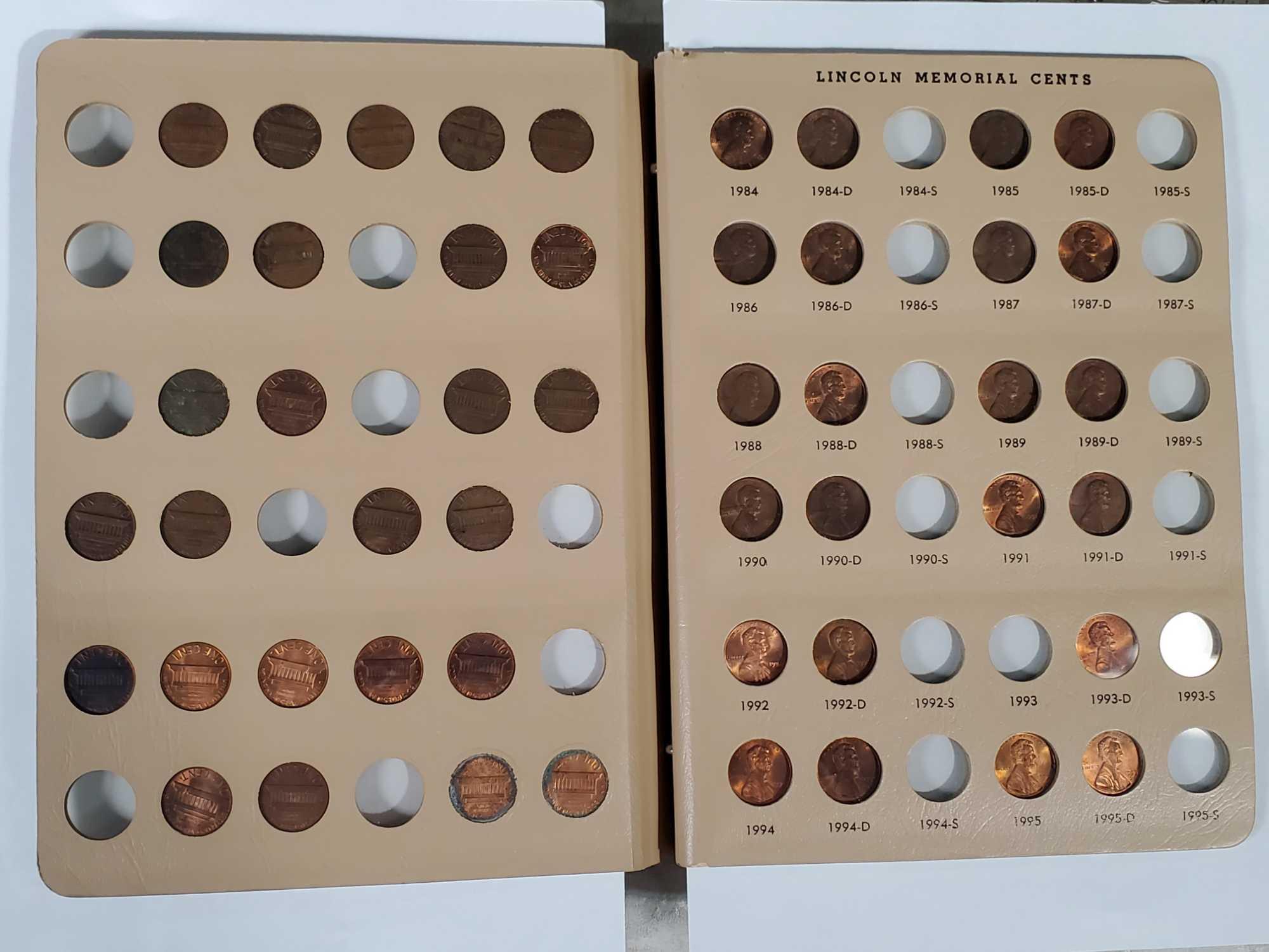 Coin & Some Stamp Collecting Supplies, Album and Other Carded Lincoln Wheat Cent & Memorial Pennies