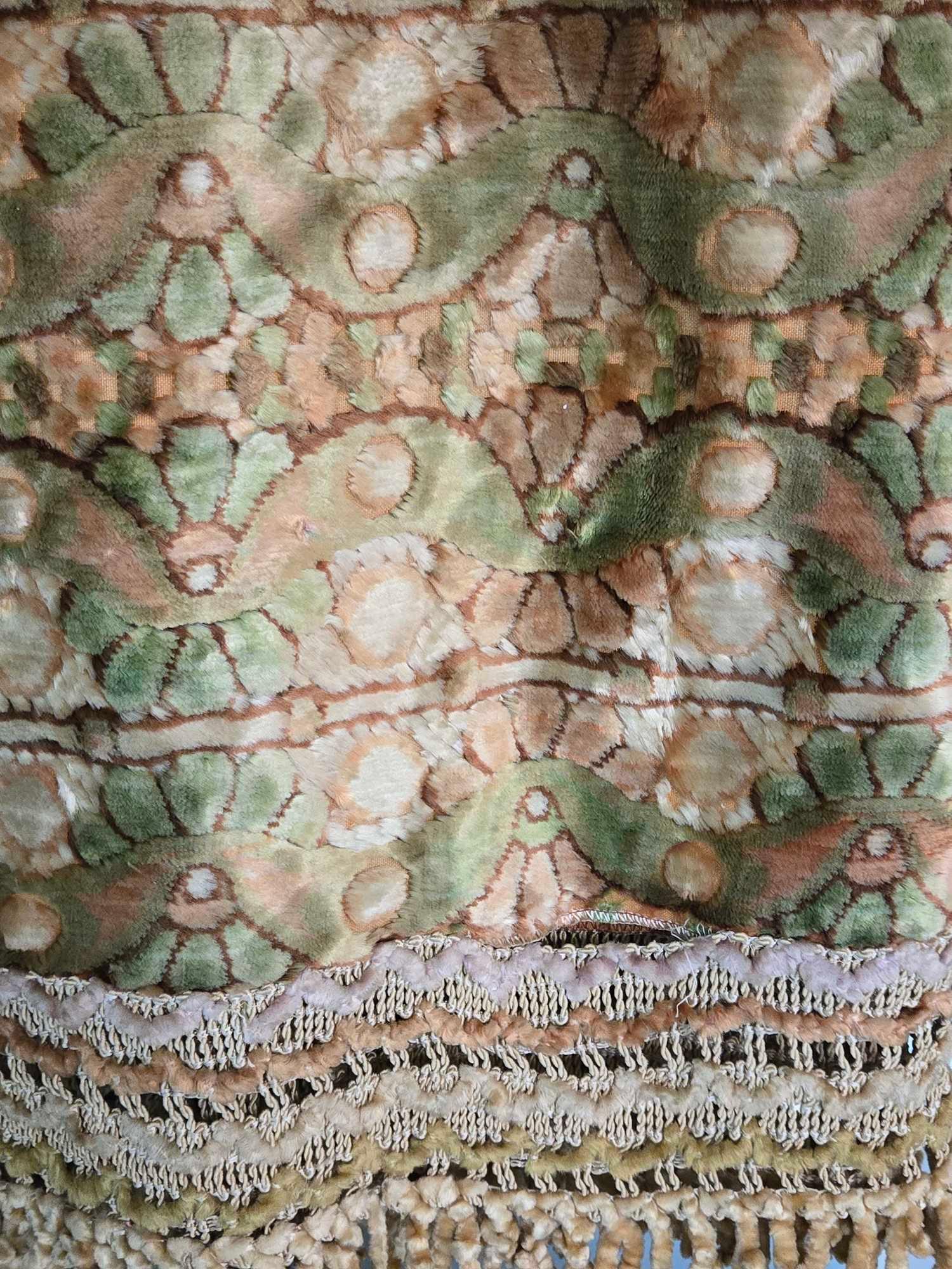 Vintage Italian Chenille Cherub Bedspread