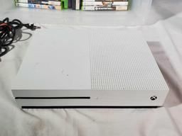 X Box One 1 Tb Model 1681 with Power Cords, XBox 360 Kinect and Varied Game Discs