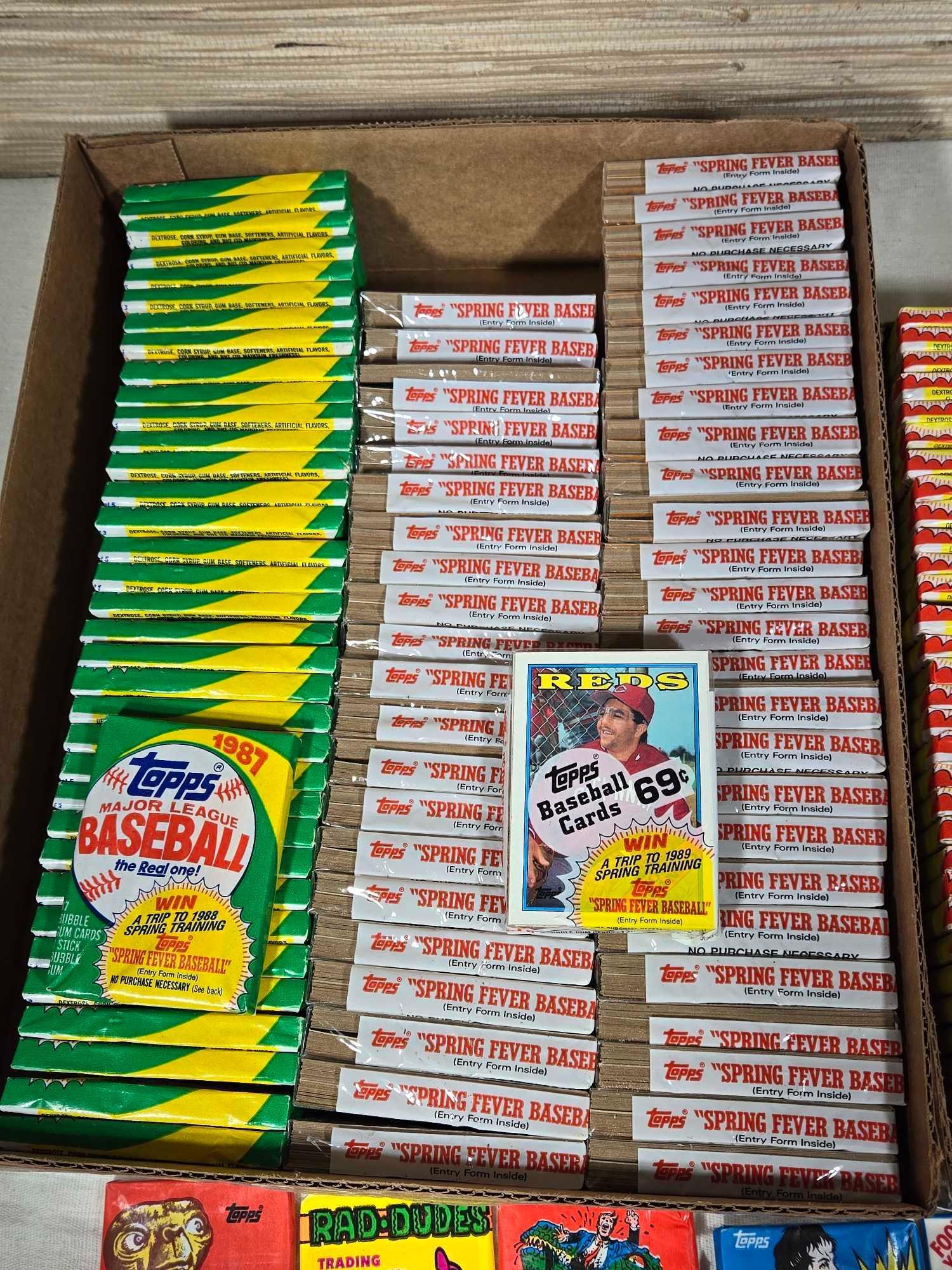 Collection of 1980's Sealed Topps Baseball Cards Plus Comics & Pop Culture