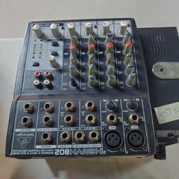 Lot Of 2 Amps & 2 Mixers Realistic, Radio Shack, Behringer And Shure