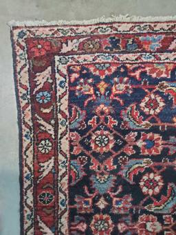 Oriental Handmade Hamadan Wool Runner Rug / Carpet