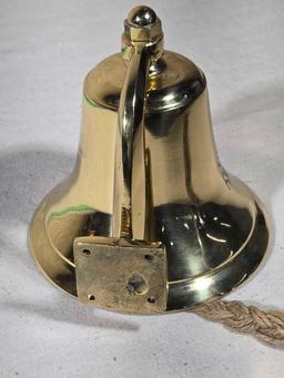 Central Pacific Rail Road Line Brass Wall Bell