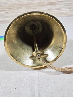 Central Pacific Rail Road Line Brass Wall Bell