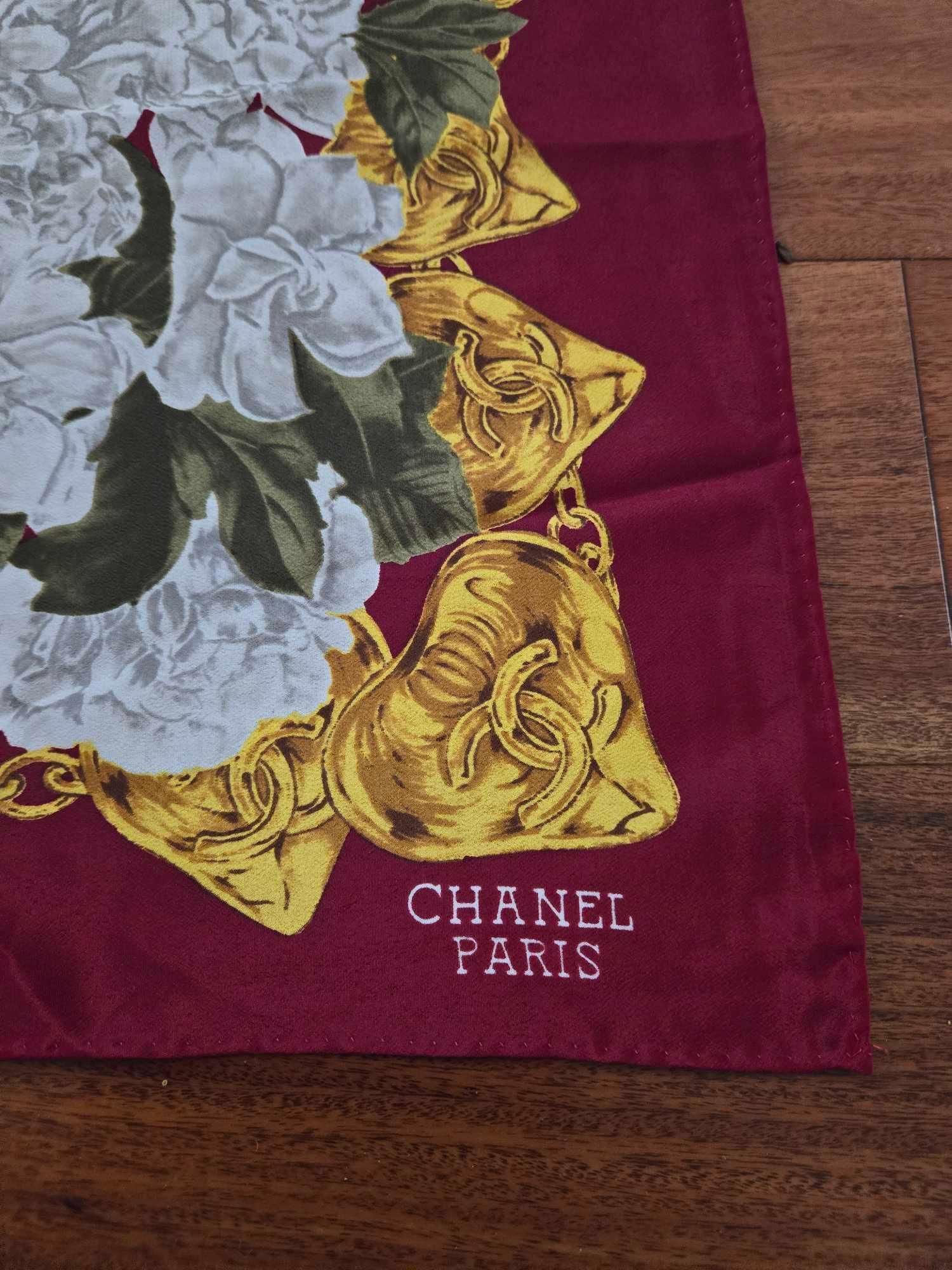 Authentic Pre-Owned Vintage Chanel & Cartier Silk Scarves w/ COAs Plus Hermes Scented Drawer Liner