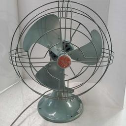Vintage GE Electric "Vortlax" 2 Speed Oscillating Table Fan