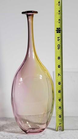 3 European Art Glass and Crystal Vases