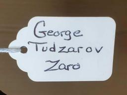 George Tudzarov Zaro 21 1/3" Stylized Lady in a Hat Figurine