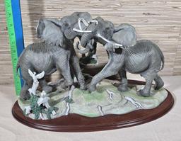 1999 Lenox Limited Ed Thundering Plains Elephant Statue