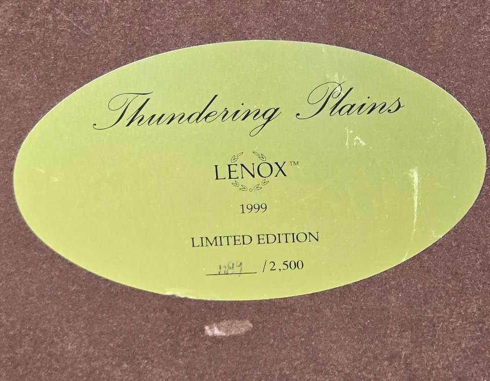 1999 Lenox Limited Ed Thundering Plains Elephant Statue