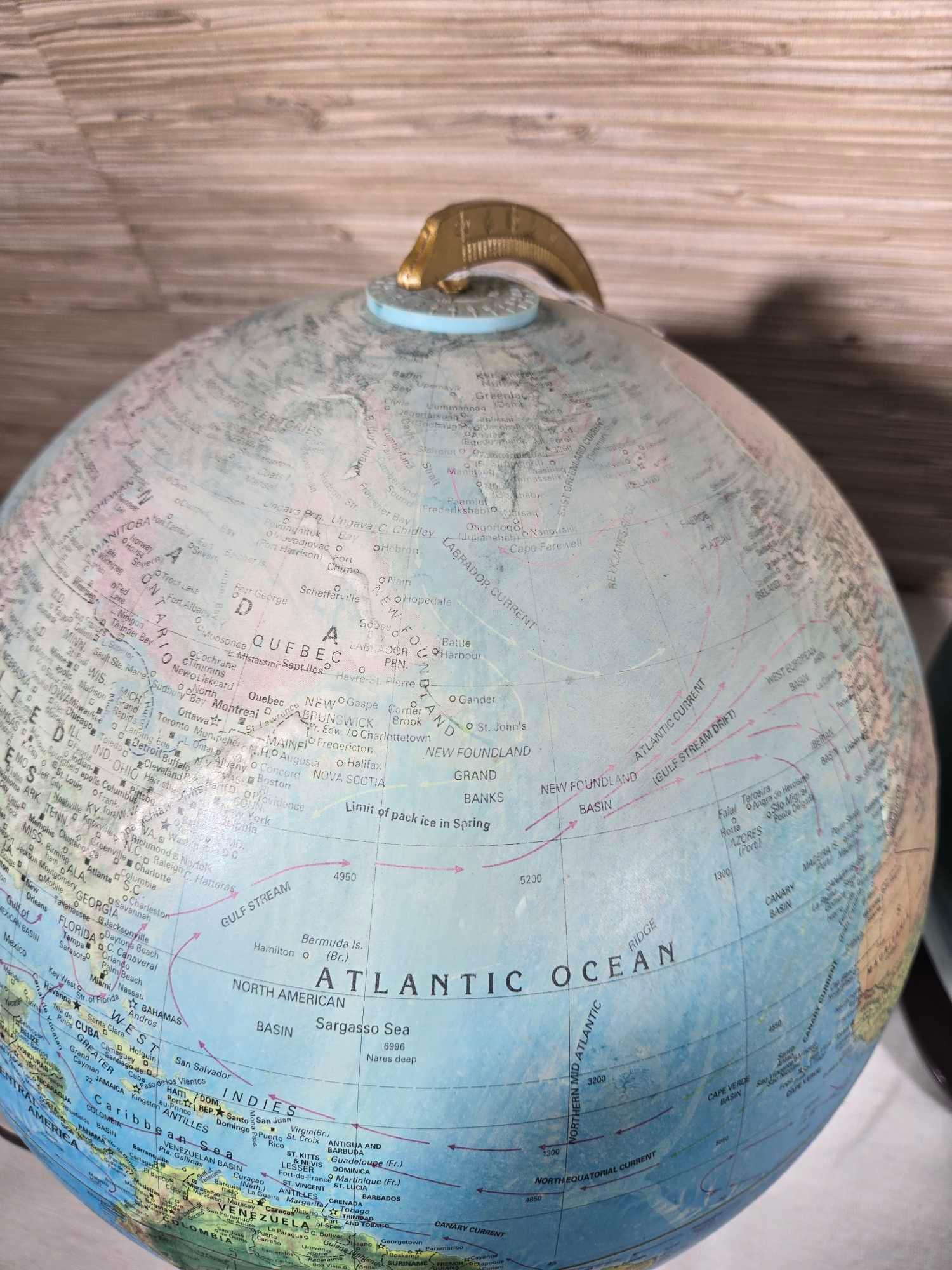 2 Vintage Globes with Lights