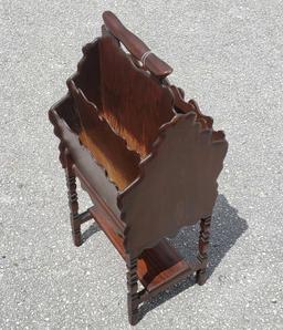 Great Wooden Free Standing Magazine Stand
