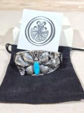 Gorgeous Signed Lmt. Ed. Sterling Butterfly Dominique Cuff Bracelet New in Box