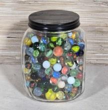 Jar Full of Glass Marbles