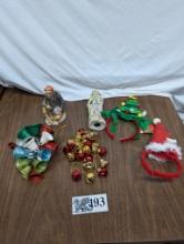 Ceramic Figures, Christmas Bells, Christmas Hats