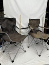 (2) Outdoor Folding Chairs