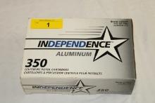 350 Rounds of Ind. Aluminum 9mm Luger 115 Gr. FMJ Ammo