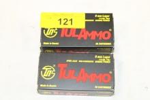 100 Rounds of TulAmmo 9mm Luger 115 Gr. FMJ Ammo