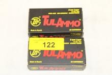 100 Rounds of TulAmmo 9mm Luger 115 Gr. FMJ Ammo