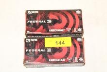 40 Rounds of Federal 224 Valkyrie 75 Gr. TMJ Ammo