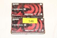 40 Rounds of Federal 224 Valkyrie 75 Gr. TMJ Ammo