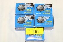 100 Rounds of Silver Bear 7.62x39 123 Gr. Bimetal HP Ammo